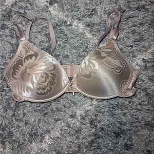 Victorias Secret Pink Padded Nude Bra Underwire Free 36 c